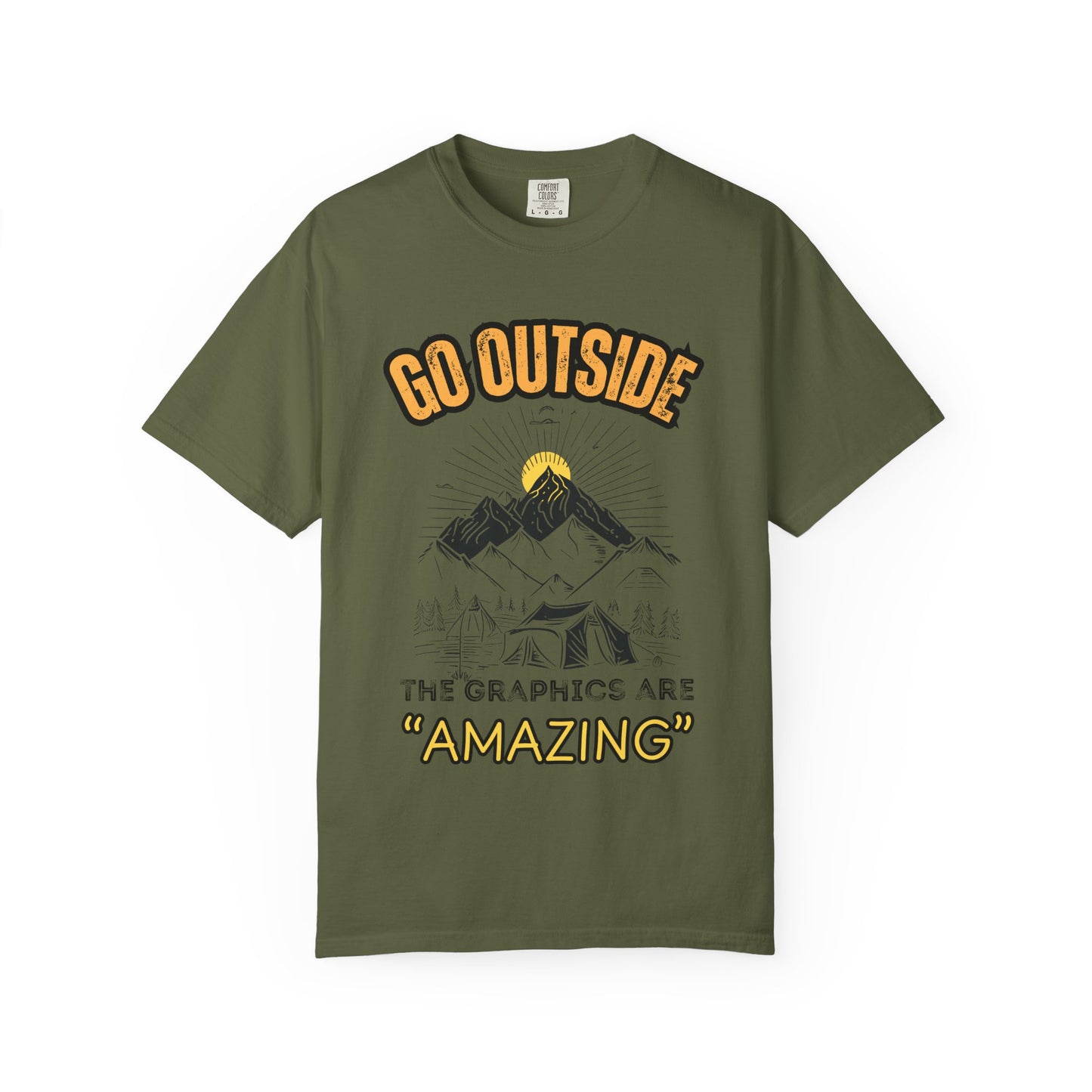 "Go Outside, The Graphics Are Amazing" Tee - Camp and Comfort