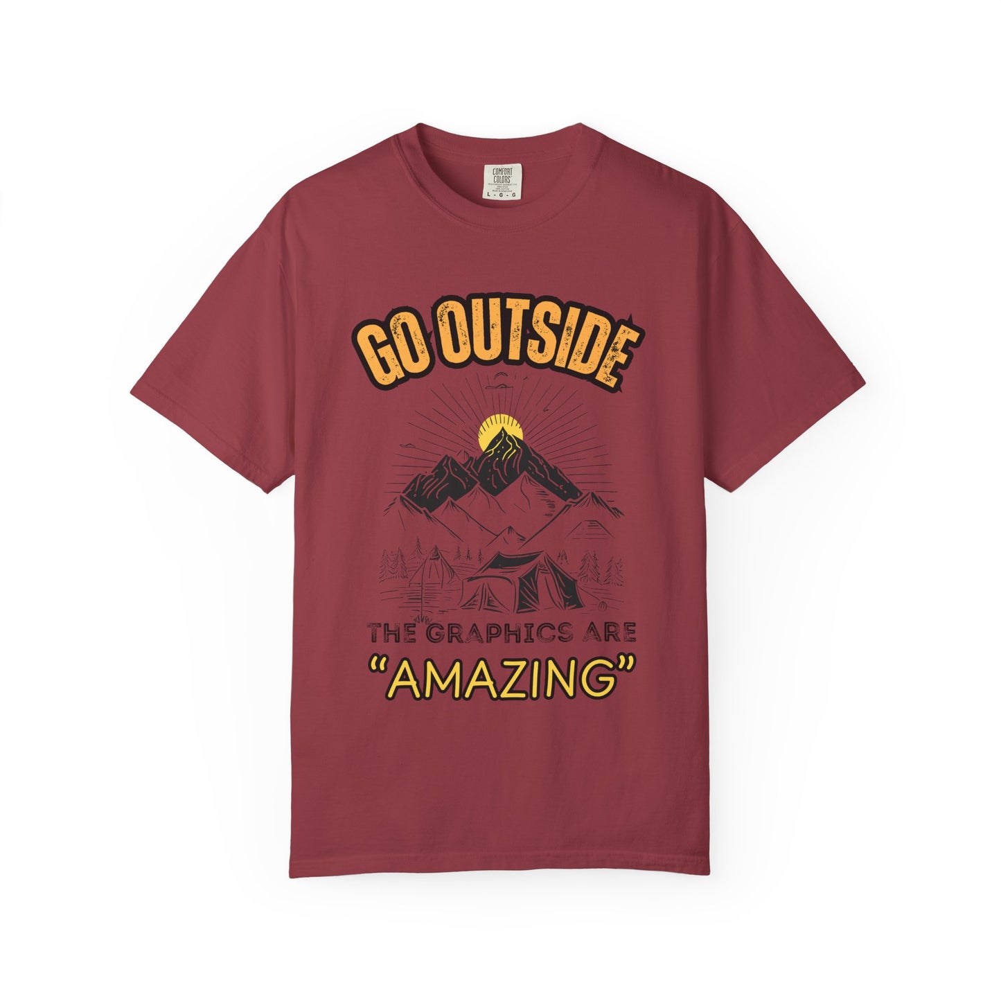 "Go Outside, The Graphics Are Amazing" Tee - Camp and Comfort