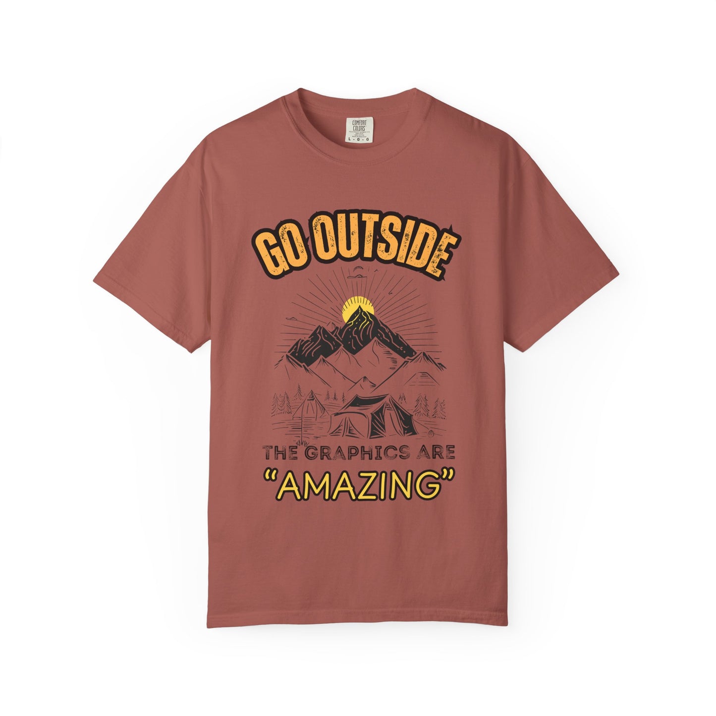 "Go Outside, The Graphics Are Amazing" Tee - Camp and Comfort