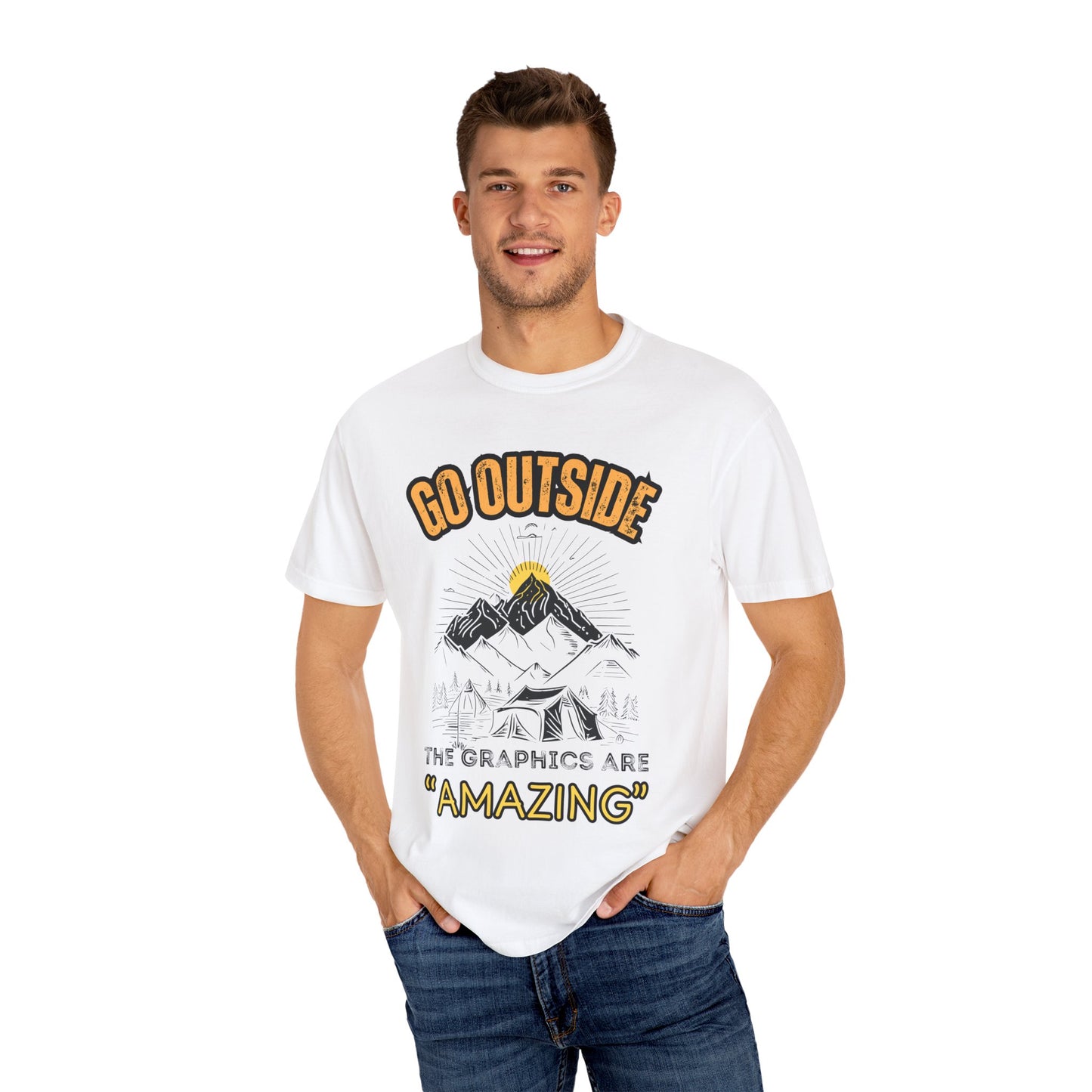 "Go Outside, The Graphics Are Amazing" Tee - Camp and Comfort