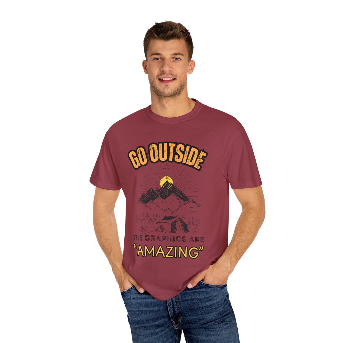 "Go Outside, The Graphics Are Amazing" Tee - Camp and Comfort