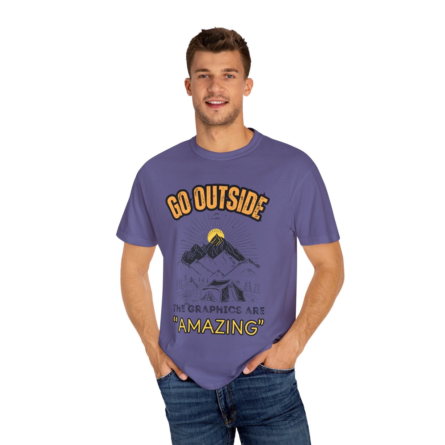 "Go Outside, The Graphics Are Amazing" Tee - Camp and Comfort