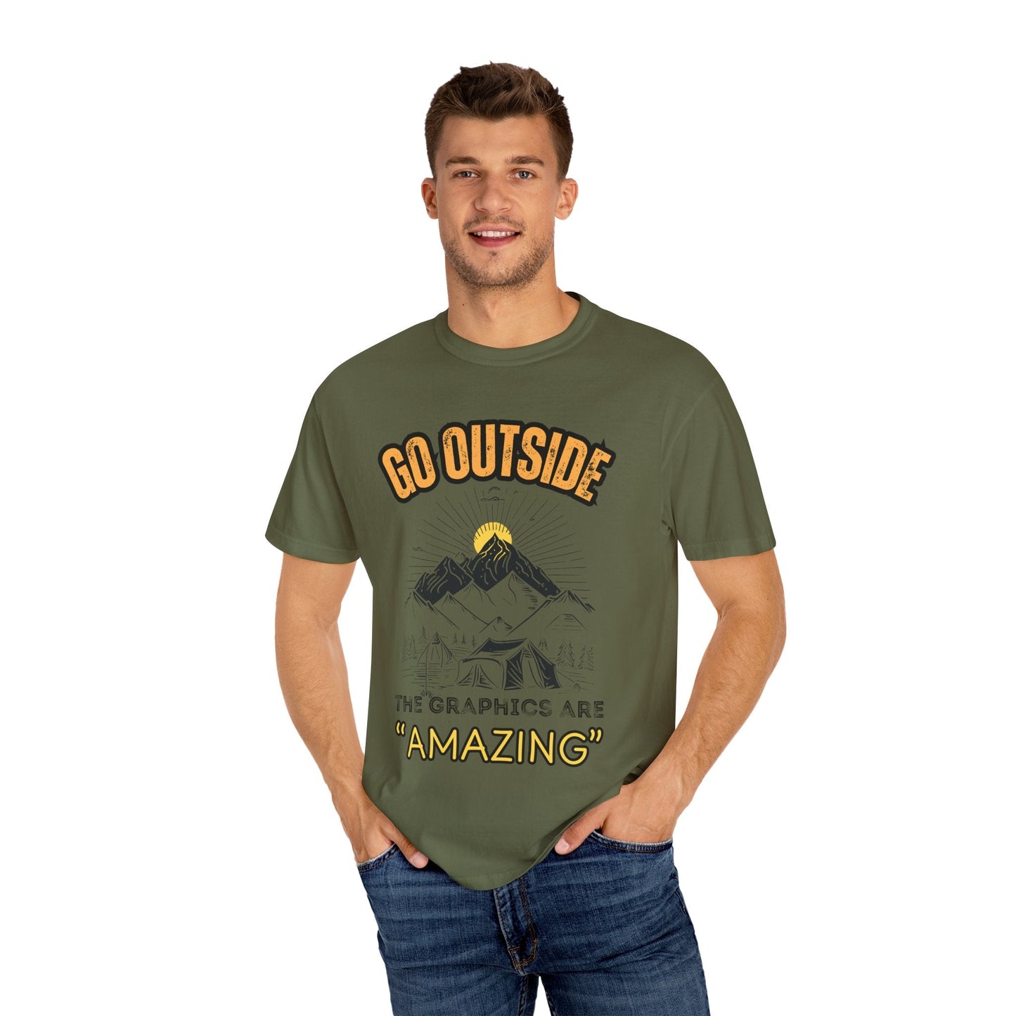 "Go Outside, The Graphics Are Amazing" Tee - Camp and Comfort
