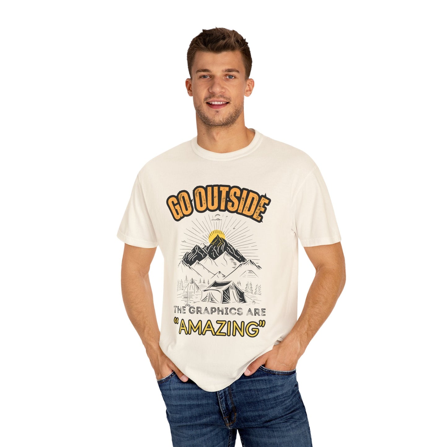 "Go Outside, The Graphics Are Amazing" Tee - Camp and Comfort
