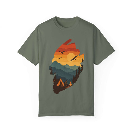"Campfire Dreams – Vintage Nature Wall Art Tee - Camp and Comfort